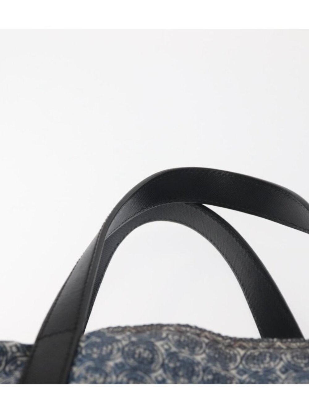 PRADA Tote Bag Nylon Blue Silver - Picture 5 of 14